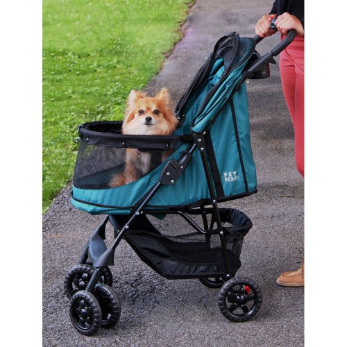 Pet-Gear-Happy-Trails-No-Zip-Stroller-Emerald-Green