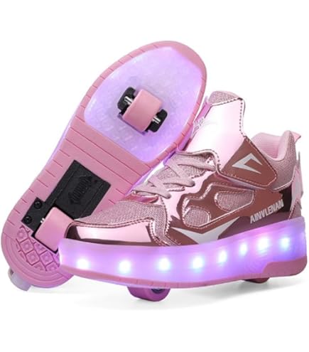 Kinder Skateboard Schuhe Mit Rollen - 2-in-1 Sneaker Für Jungen & Mädchen