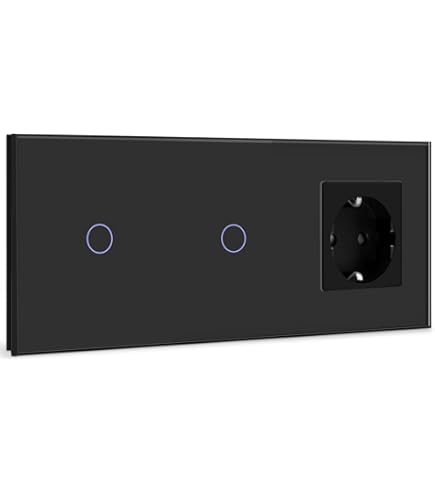 BSEED Smart Alexa 3-Way Dimmer Light Switch, Compatible with Tuya/Google Home/Smart Life, White, Triple Dimmer Switch with Touch Screen, Black, App Remote Control and Timer Function BSEED Smart Alexa 3-Way Dimmer Light Switch, Compatible with Tuya/Google Home/Smart Life, White, Triple Dimmer Switch with Touch Screen, Black, App Remote Control and Timer Function