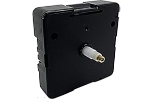 DANS CLOCK SHOP New Replacement UTS Quartz German Euroshaft Movement Mechanism Motor (16mm Shaft - Clock Faces 4-6mm Thick)