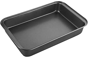 EUROXANTY Teglia da forno | Teglia antiaderente | Teglia in acciaio al carbonio | Facile pulizia | Arrosti di carne e pesce o lasagne e pasticceria | 37, 5 x 27, 5 cm