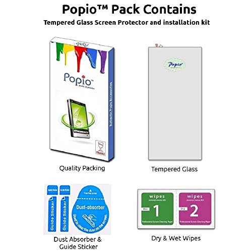 POPIO™ Tempered Glass Screen Protector For Yu Yureka Black (5 Inch) with free installation kit with Secure Packing.