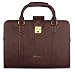 The Clownfish 15.6 inch Vegan Leather Laptop and Tablet Bag Messenger Bag| Heavy Duty Briefcase| Safety Code Lock|- Macbook Pro, Macbook Air (Brown) RS.2990.00