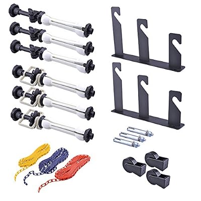Neewer Montage Fixation Support de Décors Toile de Fond Photographie 3 Rouleau Mural Système Contexte Soutien Inclus : (2) Deux Crochets Tri-Pliable (6) Six Bars Extensible (3) Trois Chaînes