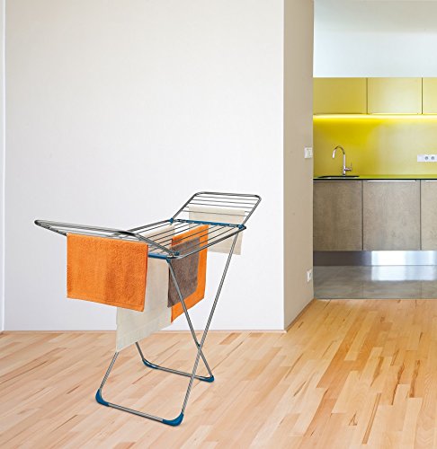 Metaltex Gomera – Flügelwäscheständer, Edelstahl, 18 m - 2
