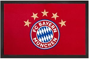 FC Bayern München Door Mat with Logo Red