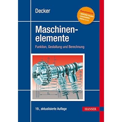 [PDF] Download Decker Maschinenelemente: Funktion, Gestaltung und Berechnung Kostenlos