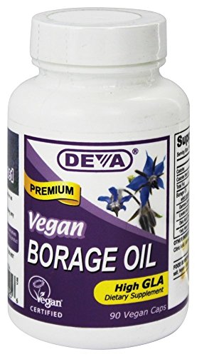 Deva Nutrition - vegana borraja aceite GLA alto de Omega-6 - 90 cápsulas vegetarianas