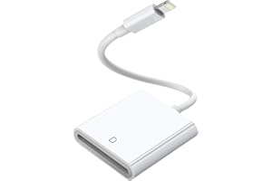 SD Card Reader for iPhone iPad, Valtreecho Camera Card Viewer Reader SD Card Reader Lightning to Adapter for iPhone14/13/12/11/XS/XR/X/8/7/iPad,Support iOS 9-15 Later,Plug and Play