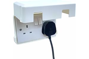 HOWSEHOLD Socket Protector Cover Double Gang Socket Cover Prevents Tampering Accidents for Home, School, Nurseries UK 3 Pin Plug Cover (1 Socket)
