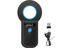 ARCELI lettore microchip cani, Lettore Microchip per Animali, lettore di chip per cani/gatti 134,2KHz, memoria informazioni tag 128 pezzi, ISO11784/85/HFDX-B/EMID