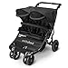 Out n About Little Nipper Double Stroller Jet Black
