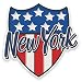 Produktbild 2 x New York USA vinyl Aufkleber Aufkleber Laptop Reise Gepäck Auto Ipad Schild Fun # 9112 - 10cm/100mm Wide
