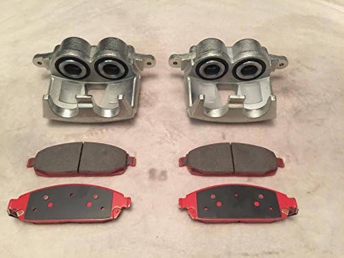 LPB NTY 2 x Front Brake Caliper & CERAMIC Brake Pads Grand Cherokee WK 2005-2010