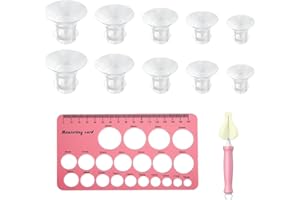 NHQZ 10 Pezzi inserti flangiati da 13/15/17/19/21mm per flangia 24mm schermo della maggior parte delle pompe, senza BPA, compatibili con Jheppbay/Bellababy/Momcozy/Nuliie tiralatteMedela