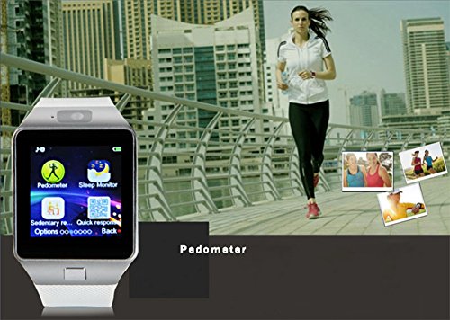 QIMAOO 1,56 Zoll Bluetooth Smartwatch DZ09 für Android Samsung Galaxy S6/S7/S8/iPhone 7 Plus/6/5 mit Kamera SIM SD card - 8