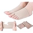AMENDAS Compression Arch Support Sleeves with Gel Cushion, Elastic Bandage Arch Flatfoot Cushioning Orthotics Massage Pads Insoles Foot Socks Relieve Plantar Fasciitis, Heel Pain