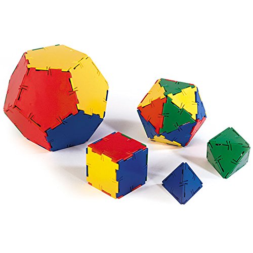 Polydron 10 - 3000 Set de sólidos platónicos (Pack de 50)