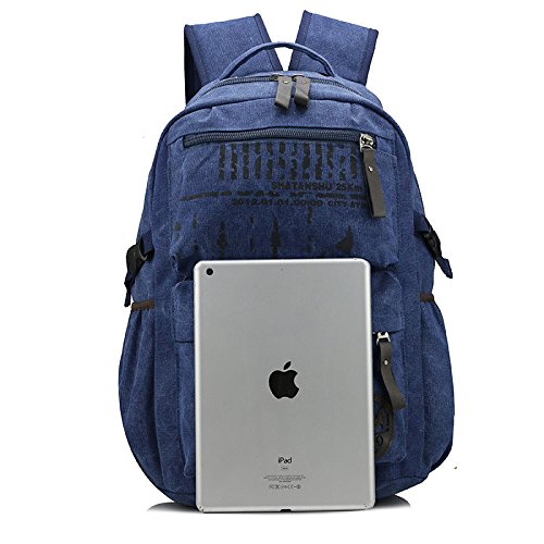 0159 # Qualitativ Leinwand Notebook Laptop Tasche Rucksack Herren & Frauen Casual Rucksack Bag 43,2 cm Anzug für 14/15,6/43,2 cm Laptop schwarz 17inch - 9