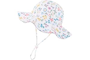 Volicph Baby Sommerhut Mädchen Sonnenhut Kleinkind Strandhut Baby Bucket Hat UPF 50 für Baby Mädchen Säugling Kind Kleinkind