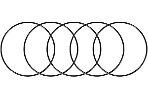 sourcing map 5pcs Nitrilo Caucho Tóricas Juntas 130mm OD 122mm ID 4mm Ancho, Métrico Sellado Empaquetadura O Ring Redondo Arandelas de Goma Surtidas para Grifos Cocina y Fontanería
