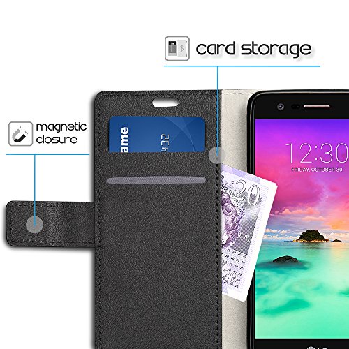 Funda LG K10 2017 SLEO Cartera Carcasa Piel PU Suave Flip Folio Caja Super Delgado Estilo Libro Soporte Plegable y Cierre Magn tico para LG K10 2017 - Negro reviews Funda LG K10 2017 SLEO Cartera Carcasa Piel PU Suave Flip Folio Caja Super Delgado Estilo Libro Soporte Plegable y Cierre Magn tico para LG K10 2017 - Negro