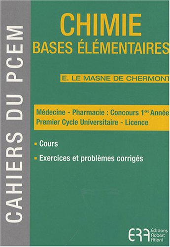 Chimie : Bases élémentaires francais Chimie : Bases élémentaires francais