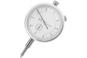 Bestgle Indicador de Dial, Reloj Comparador de Alta Precisión, Reloj Comparador Métrico, Reloj Comparador Mecánico para Ajuste de Mecanizado, Corrección de Dispositivos