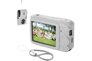 YUULNMOP Coque en silicone pour appareil photo Kodak PIXPRO FZ45, protection complète anti-rayures et dragonne pour appareil photo numérique FZ45 (gris)