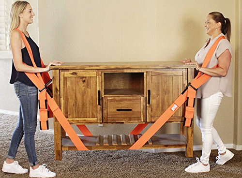 2 Personen Tragegurt für Waschmaschine und Möbel 4tlg,Hebegurt für Gegenstände bis zu 300 kg - 5