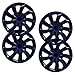 Produktbild online-fussmatten OFMRK_02_300-204-16 16 Zoll FUN2 (Schwarz-Blau) Radkappen/Radzierblenden 4 Stück