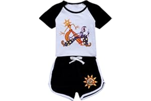 Ylelwoae Sundrop Moondrop Cosplay Kids Sundrop tshirt & Shorts Set