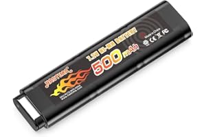 NASTIMA 2/3N 7.2V 500mAh Ni-MH Batería para CM030 CM121, CM122, Marui 18C, P8, M93R AEP AEG M81, M84 y TM AEP Airsoft Guns Toy