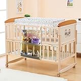 URAQT Baby Kinderzimmer Organizer, Schrank-Organizer, Beutel-Speicher-Windel-Baby-Krippe Wipes, Baby-Bett-hängende, Reichlich Stauraum für Windeln und Feuchttücher - 4