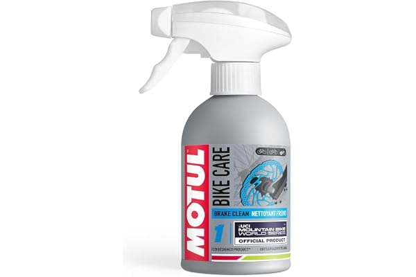 Motul - Nettoyant Freins VTT en Spray - Puissant Dégraissant Sans Solvant - Performance des Freins et Disques de Frein - Séchage Rapide - Sans COV - Bike Care Brake Clean Off Road - 300 ml