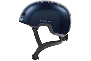 ‎ABUS ABUS Kinderhelm Skurb Kid - robuster Fahrradhelm im Skater-Look mit Platz für einen Zopf und vielfältigen Designs - für Mädchen und Jungen
