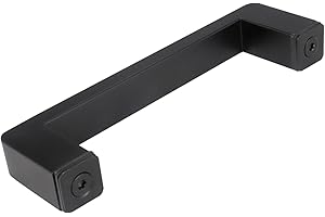 Cokritsm Black Shower Door Handle 145mm Hole to Hole, Stainless Steel Shower Door Pull Handle Parts Replacement Glass Door Handle knob