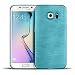 Produktbild Samsung Galaxy S6 Edge+ Plus Brushed Backcover Rückschale gebürstete Hülle kratzfestes TPU Silikon Farbe: Blau