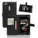 Produktbild Tasche für Asus ZenFone 3 Ultre ZU680KL (6.8 zoll) Hülle, Ycloud PU Ledertasche Flip Cover Wallet Case Handyhülle mit Stand Function Credit Card Slots Bookstyle Purse Design schwarz