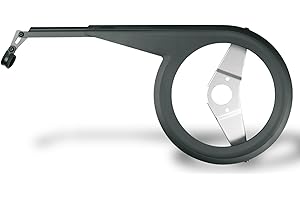 SKS GERMANY Osłona łańcucha, czarna, 46/48 zębów, w zestawie okulary stalowe, 11506, 199 mm