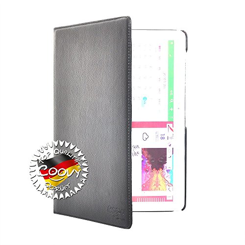 COOVY® 360° ROTATION COVER FÜR SAMSUNG GALAXY NOTE PRO 12.2 SM-P900 SM-P901 SM-P905 SMART HÜLLE TASCHE ETUI CASE SCHUTZ STÄNDER Farbe schwarz - 8