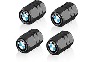 TOKYO BLADE 4 Pezzi Tappini gomme auto per BMW 1 3 5 6 Series X1 X3 X7 X5 X6 Z4 7 M,cappuccio valvola a prova di perdita, tappi valvole pneumatici auto, tappi auto gomme, tappi pneumatici auto