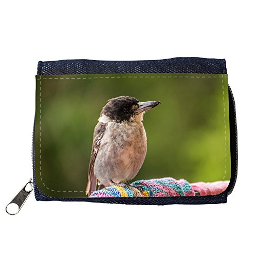 Preisvergleich Produktbild Portemonnaie Geldbörse Brieftasche / / M00314072 Butcherbird Australien Vogel fliegen / / Purse Wallet