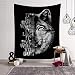 Produktbild MIANJUNAN Wandteppiche,Abstrakte Tier Wolf Drucken Wandteppiche,Große Couch Decke Hängende Tuch Böhmischen Strand Handtuch Werfen,Für Zu Hause Wanddekoration Tischdecke,150 X 100Cm