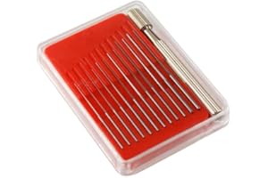 BECO TECHNIC Beco by Uhrencenter24 12 punteruoli extra fini 0,05-0,55mm in plastica rossa con supporto