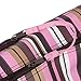 OULII Cute Monkey Print Multi-functional Large Capacity Baby Diaper Nappy Changing Pad Travel Mummy Handbag Tote Bag Shoulder Bag Crossbody Messenger Bag (Pink)