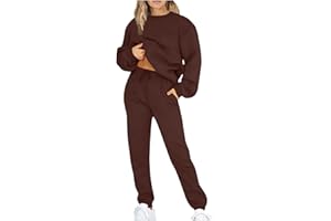 TYHONEYS Women Tracksuits Casual 2 Piece Sportwear Outfits Long Sleeve Loose Tops Skinny Round Neck Long Pants Sets Sweatshirts Suits Plus Size