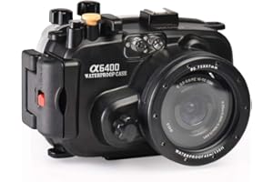 SEA FROGS 130FT/40M Unterwasser Kamera Tauchen wasserdicht Gehäuse Für Sony a6400 (Gehäuse + Rot Filter)