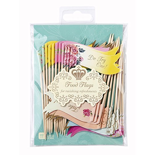 Talking Tables Fähnchen „Eat me“, 24 St., sortiert – Zahnstocherfähnchen mit verschiedenen Designs zur Dekoration - 2
