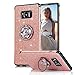 Produktbild Kompatibel mit Samsung Galaxy S8 Plus Hülle, Obesky Luxus Bling Glitzer Weich TPU Silikon Bumper mit Diamant Strass Drehbarer Ring Ständer Stoßfest Schutzhülle für Galaxy S8 + Plus, Roségold